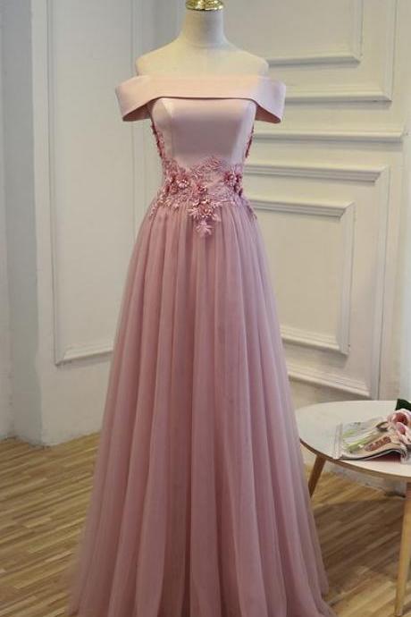 Long Party Evening Dress 2017 Boat Neck Lace Up Women Formal Prom Gown