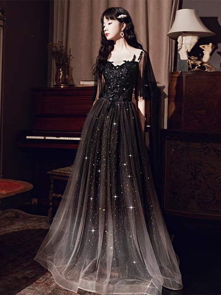 Shiny Suit - Prom Suit - Vested Sateen Flashy Suit - Black main image 0